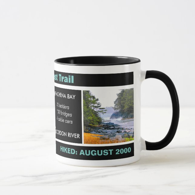 West Coast Trail, Add Photos & Date, Commemorative Mug (Right)