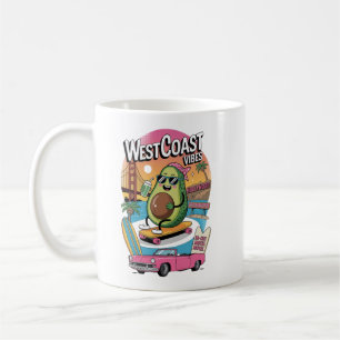 West Coast Vibes Avocado Coffee Mug