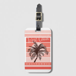 West Coast Vibes: California Sunset Luggage Tag
