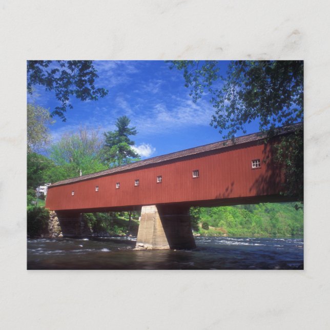 West Cornwall Covered Bridge Postcard (Front)