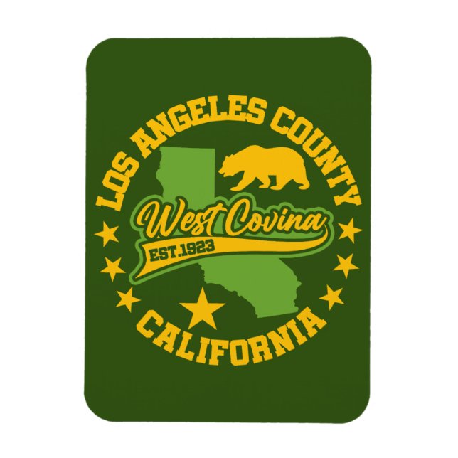 West Covina,California Magnet (Vertical)