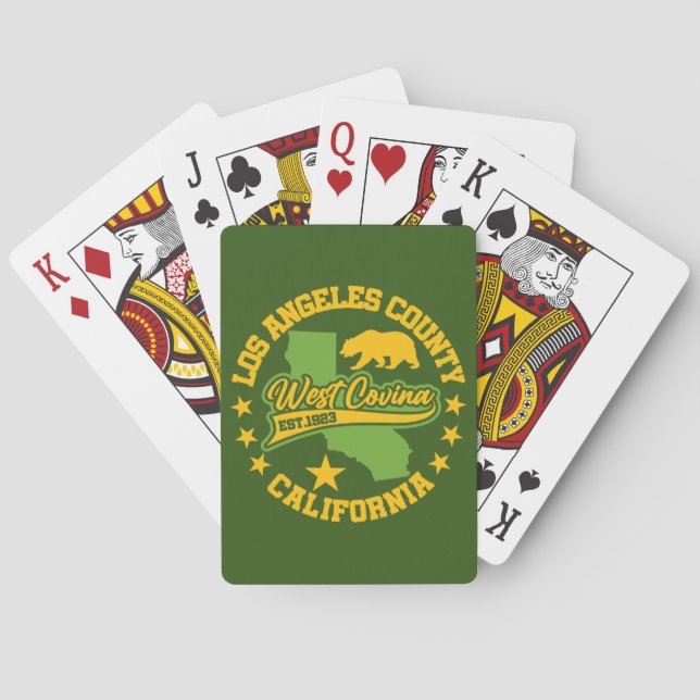 West Covina,California Playing Cards (Back)
