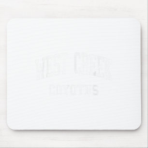West Creek High School Hs Clarksville Tn Retro Spo Mouse Pad