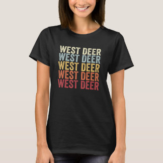 West Deer Pennsylvania West Deer PA Retro Vintage  T-Shirt