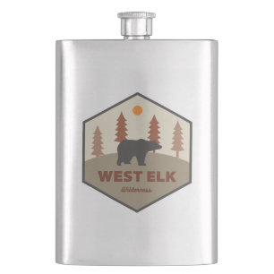 West Elk Wilderness Colorado Bear Hip Flask