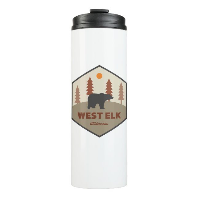 West Elk Wilderness Colorado Bear Thermal Tumbler (Front)