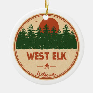 West Elk Wilderness Colorado Ceramic Ornament