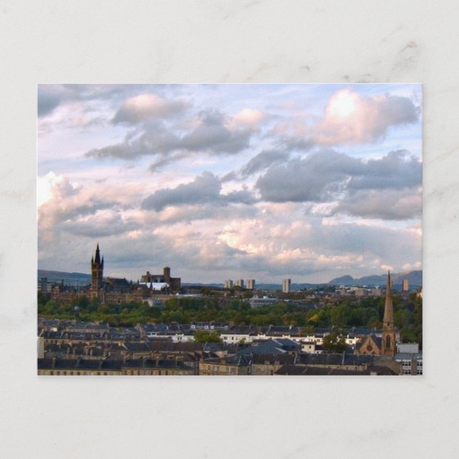 West End Glasgow Postcard (Front)