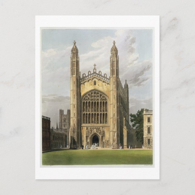 West End of King's College Chapel, Cambridge, from Postcard (Front)