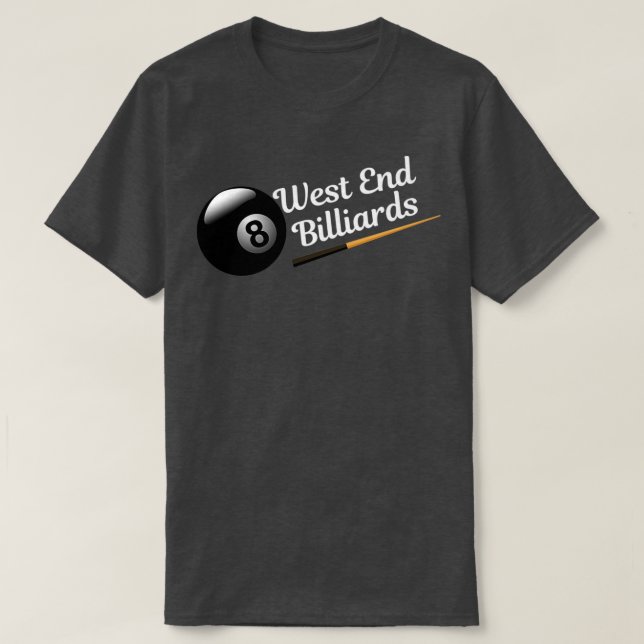 West Ende Billiards T-Shirt (Design Front)