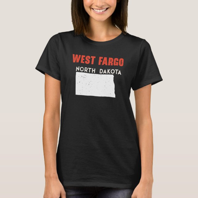 West Fargo North Dakota USA State America Travel T-Shirt (Front)