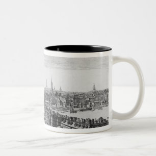 West Front of London Bridge, 1749 Two-Tone Coffee Mug