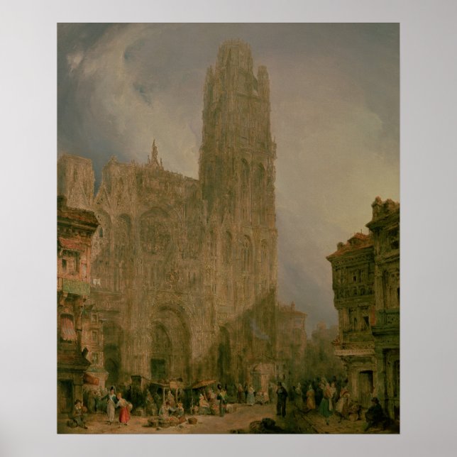 West Front of Notre Dame, Rouen Poster (Front)
