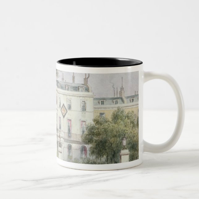 West front of Sir Robert Peel's House Two-Tone Coffee Mug (Right)