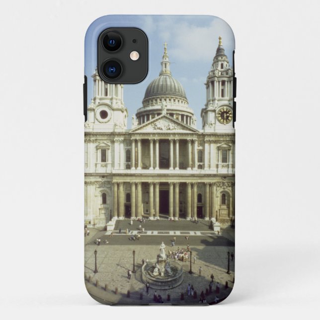 West front of St. Paul's Cathedral, designed by Si Case-Mate iPhone Case (Back)