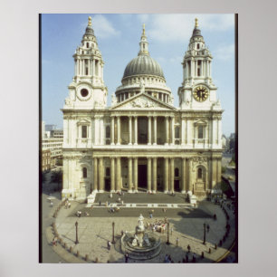 West front of St. Paul's Cathedral, designed by Si Poster