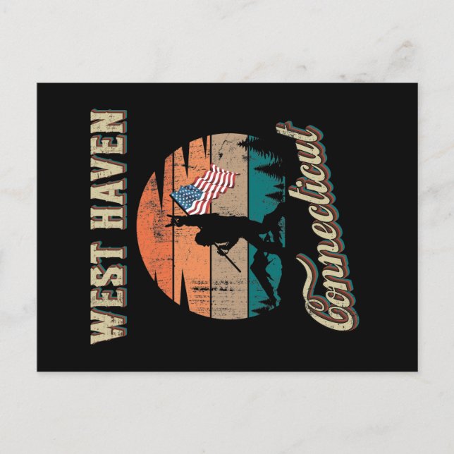 West Haven Connecticut Postcard (Front)