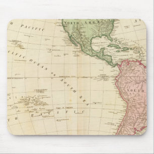 West Hemisphere map Mouse Pad