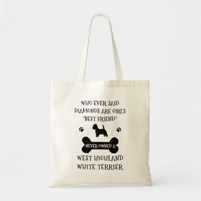 West Highland Terrier Best Friend Tote Bag (Front)