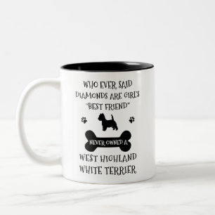 West Highland Terrier Best Friend  Two-Tone Coffee Mug