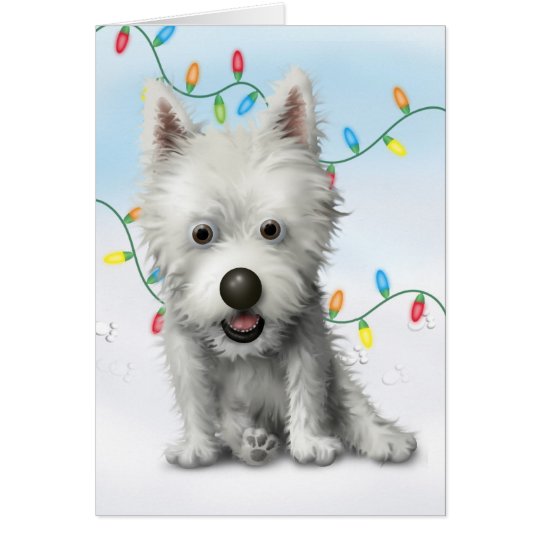 West Highland Terrier Christmas Card
