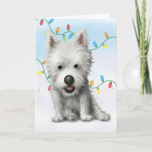 West Highland Terrier Christmas Holiday Card