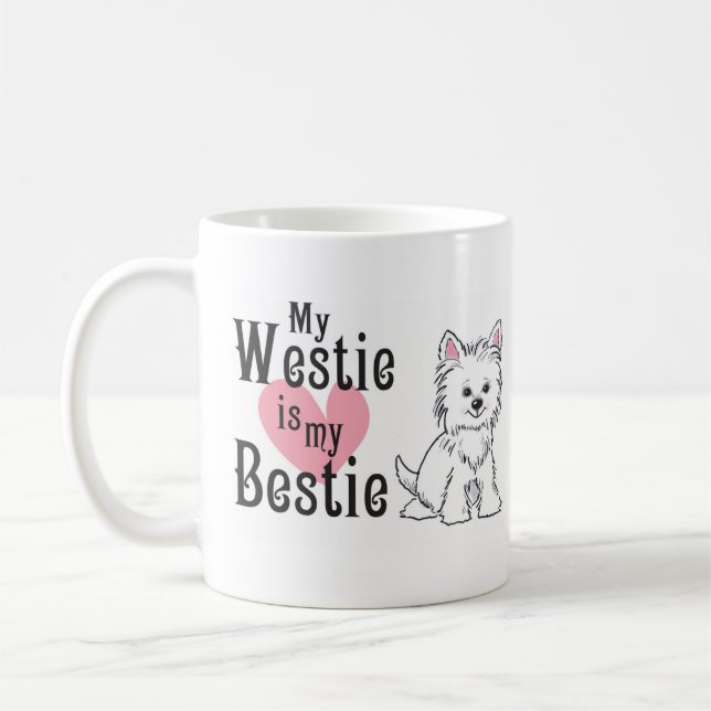 West Highland terrier coffee mug (Left)