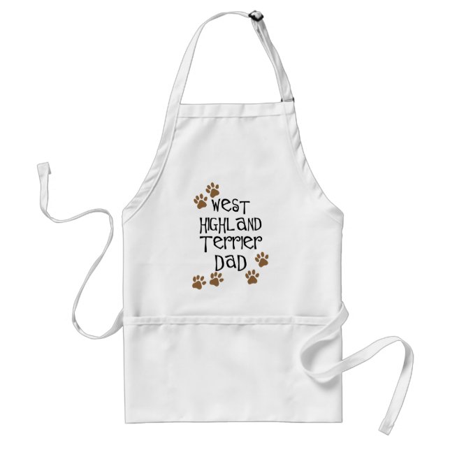 West Highland Terrier Dad Standard Apron (Front)
