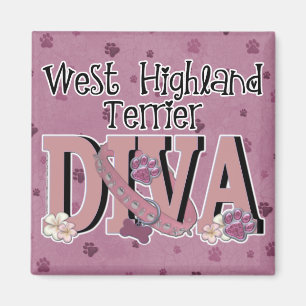 West Highland Terrier DIVA Magnet
