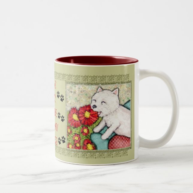 West Highland Terrier Dog Mum Coffee Mug (Right)