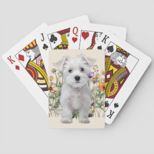 West Highland Terrier Dog  Playing Cards