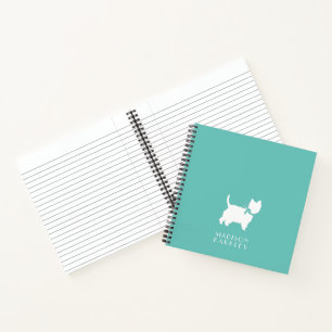 West Highland Terrier Dog Puppy Westie Notebook