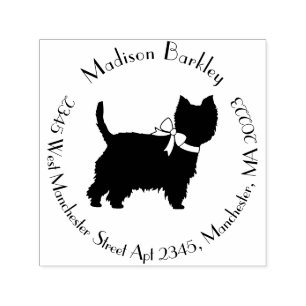 West Highland Terrier Dog Puppy Westie Self-inking Stamp