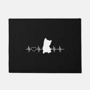 West Highland Terrier Heartbeat Doormat