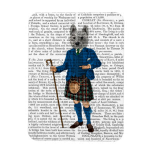 West Highland Terrier in Kilt 3 Magnet