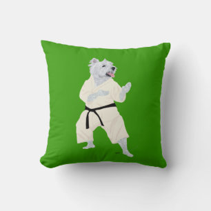 West Highland Terrier KARATE ! Cushion