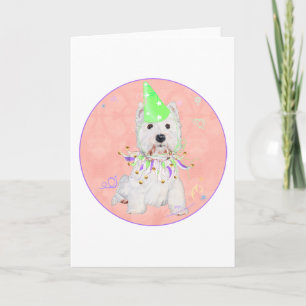West Highland Terrier Party Card