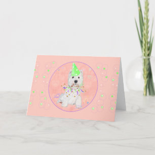 West Highland Terrier Party Card
