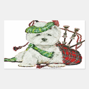 West Highland Terrier Rectangular Sticker