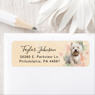 West Highland Terrier Return Address Label