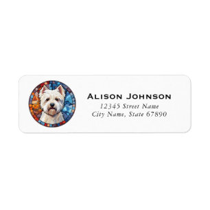West Highland Terrier Return Address Labels