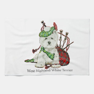 West Highland Terrier Tea Towel