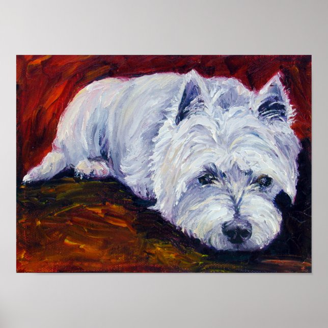 West Highland Terrier Wall Print (Front)