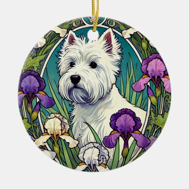 West Highland Terrier Westie                       Ceramic Ornament (Front)