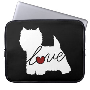 West Highland Terrier (Westie) Love Laptop Sleeve