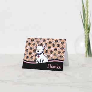 West Highland Thank You Card