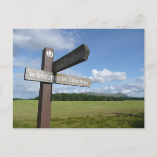 West Highland Way Sign Postcard