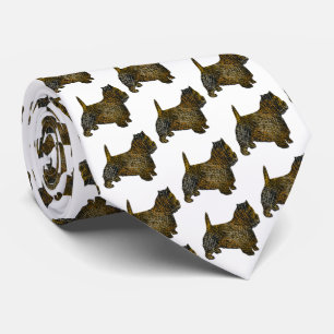 West Highland Westie Silhouette Halloween White Tie
