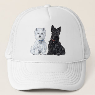West Highland White & Scottish Terriers Trucker Hat
