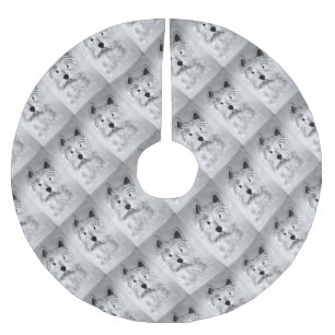 West Highland White Terrier Brushed Polyester Tree Skirt